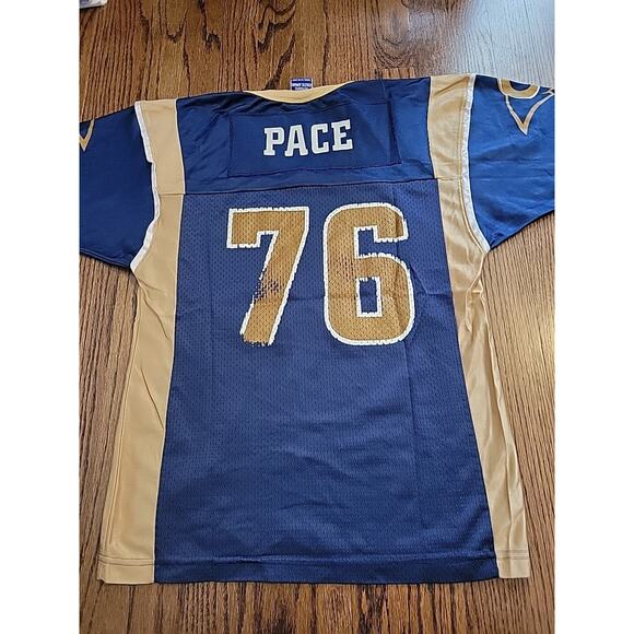 Champion St Louis Rams Orlando Pace Jersey Youth Medium 10-12 Football Boys - Picture 1 of 8